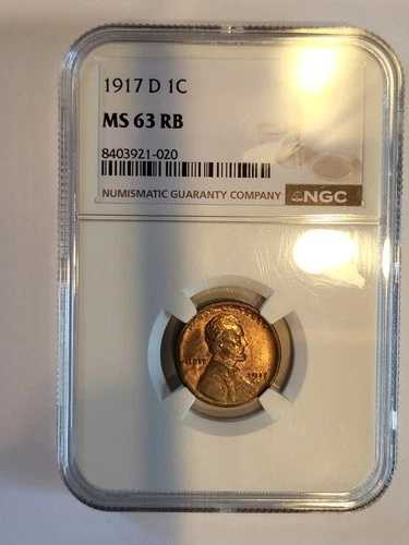 1917-D NGC MS-63 RB リンカーン・セント #150