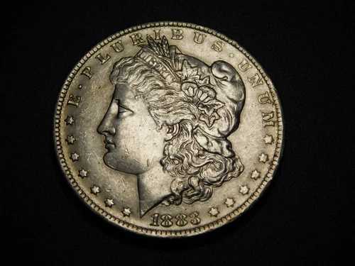 古い銀貨 1883年 O モルガン・ダラー