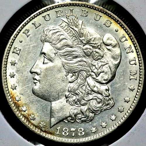 1878年製 ストロング 8TF テールフェザー モーガンシルバー 1ドル札 - フィラデルフィア R1353
