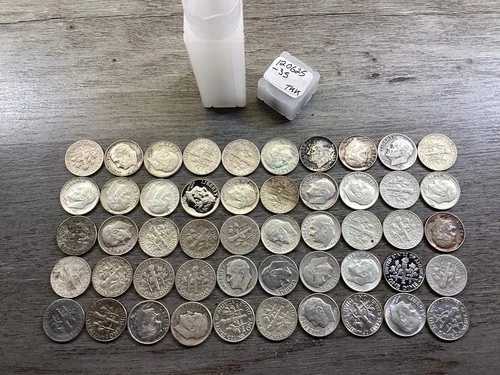 ルーズベルト シルバー 90% ダイム 1ロール 50枚入り 銀貨 120625 35tkk 64,130円