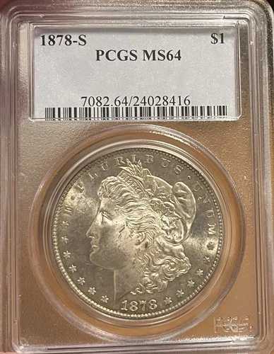1878-S PCGS MS64 モルガン銀貨