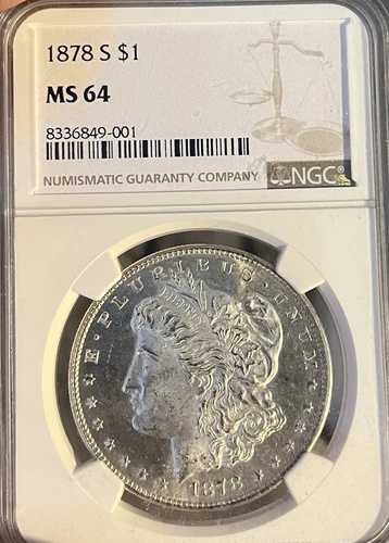 1878-S NGC MS64 モルガン銀貨