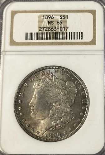 1896 NGC MS65 モルガン銀貨