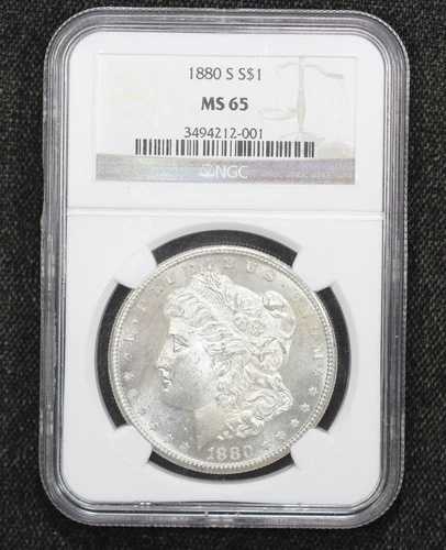 1880-S モルガン・ダラー NGC MS-65 3UXK