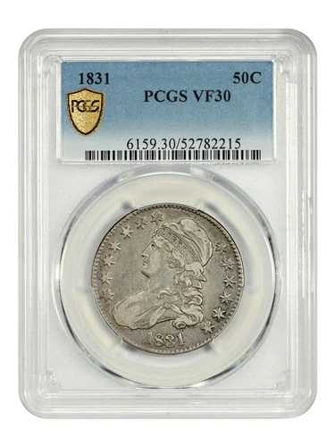 1831年 50セント PCGS VF30 - キャップドバストハーフダラー