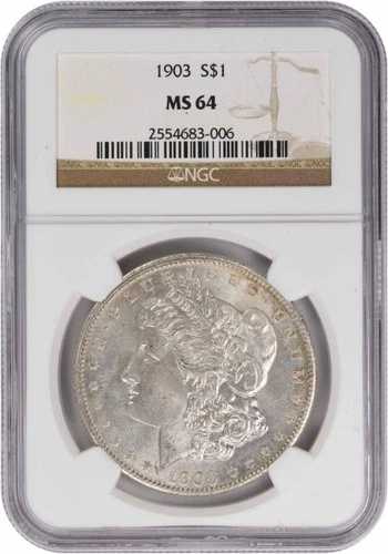 1903年 モルガン銀貨 MS64 NGC｜WORLD RESOURCE【QUEEN店】