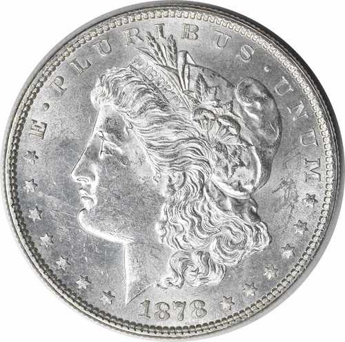 1878年モルガン銀貨7TF裏面、1878年チョイスBU未認定#146｜WORLD RESOURCE【QUEEN店】