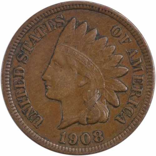 1908年-S インディアンセントEF未認証 #1013-｜WORLD RESOURCE【QUEEN店】