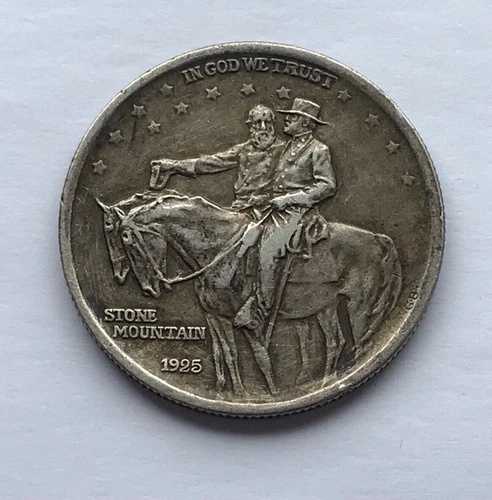 1925年 ハーフダラー ストーンマウンテンメモリアル シルバー 900) 12.5g 30.61mm KM# 157
