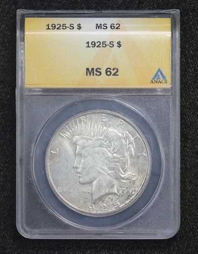 1925-S ピースダラー ANACS MS-62 4IIM