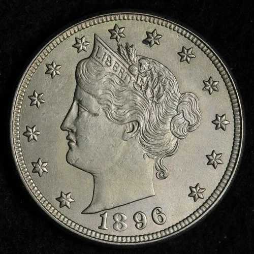 1896年 リバティV ニッケル BU *未流通* MS E182 DKCEM