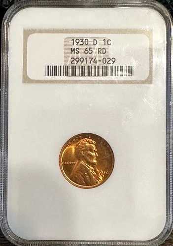 ?? 1930-D リンカーンセント NGC MS65 RD ? オールドファッティホルダー ブライトレッドウィート ラスター｜WORLD RESOURCE【QUEEN店】