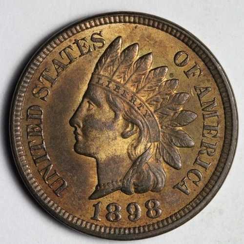 1898年 インディアンヘッド セントペニー ジェム BU *未流通* MS レッド/ブラウン E167 TWLM｜WORLD RESOURCE【QUEEN店】