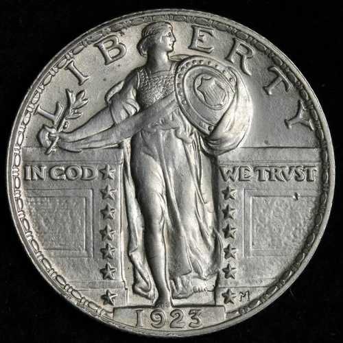 1923年 スタンディング・リバティ・シルバー・クォーター BU *未流通* MS E337 KQCMT 67,760円