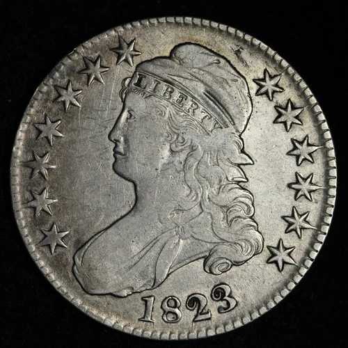 1823年 キャップバスト シルバーハーフドル XF E320 WXCMZ-｜WORLD RESOURCE【QUEEN店】