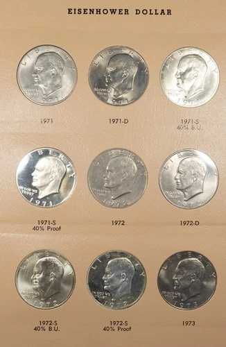 1971-1978年 PDS 未流通アイゼンハワードルセット（銀貨とプルーフ貨幣32枚付き）｜WORLD RESOURCE【QUEEN店】