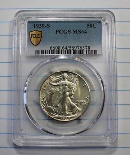 1939-S PCGS MS64 ウォーキング・リバティ ハーフドル銀貨｜WORLD RESOURCE【QUEEN店】