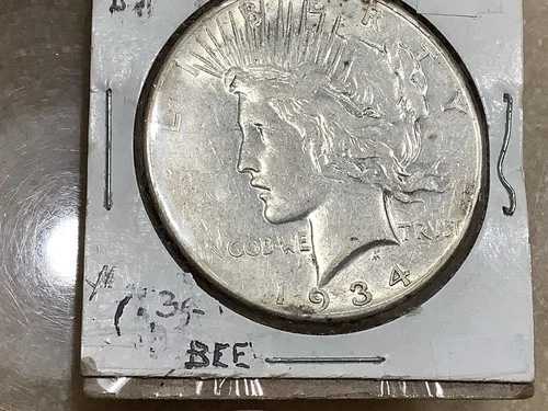 1934年 Sピース銀貨 *引退ディーラー、古い在庫* ナイス1、お見逃しなく｜WORLD RESOURCE【QUEEN店】