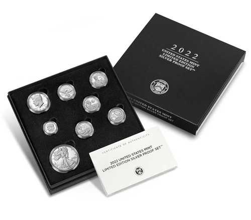 2022-S 限定版シルバープルーフ 8枚セット - サンフランシスコ造幣局 - (22RC)｜WORLD RESOURCE【QUEEN店】