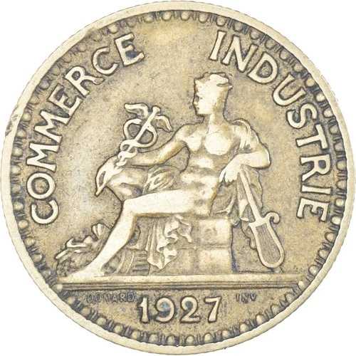 [#1175142] コイン、フランス、シャンブル・ド・コマース、2フラン、1927年、パリ、EF｜WORLD RESOURCE【QUEEN店】