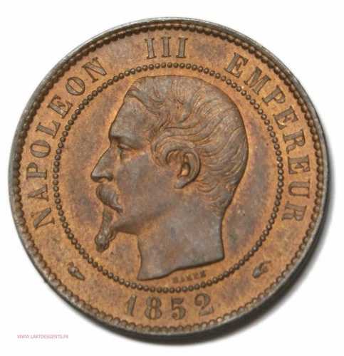 (米国) ディクス サンタイム 1852 A パリ ナポレオン 3 世 FDC、lartdesgents.fr DVGM-1126