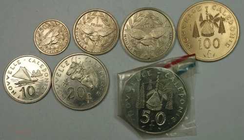 (アメリカ) Nouvelles Cal?donies - ESSAI 50C、1F、2F 1949-10 F、20F、50F 1967 100 F 19