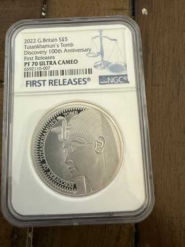 2022年 英国S $5 NGC PF70 ウルトラカメオタットタンカマントムファーストリリース-