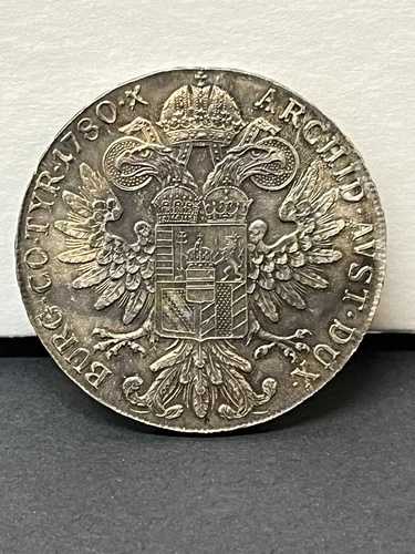 オーストリア マリア・テレジア・ターラー BURG CO TYR 1780 .833 銀貨 再鋳造 ML