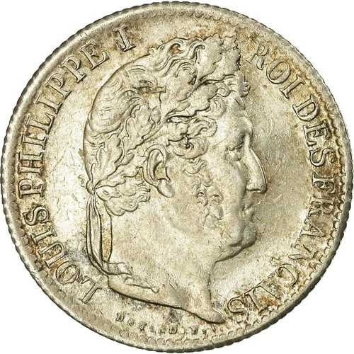 【#485770】、フランス、ルイフィリップ、1/2フラン、1831年、ボルドー、AU、シル、ver-