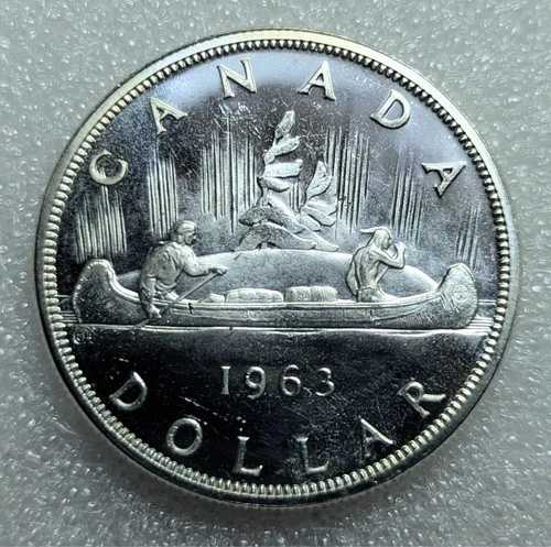1963年 カナダ銀貨プルーフ（エリザベス2世女王像）#110