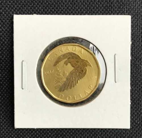 2017年カナダドル1ルーニー硬貨（セットより） - ハクガン