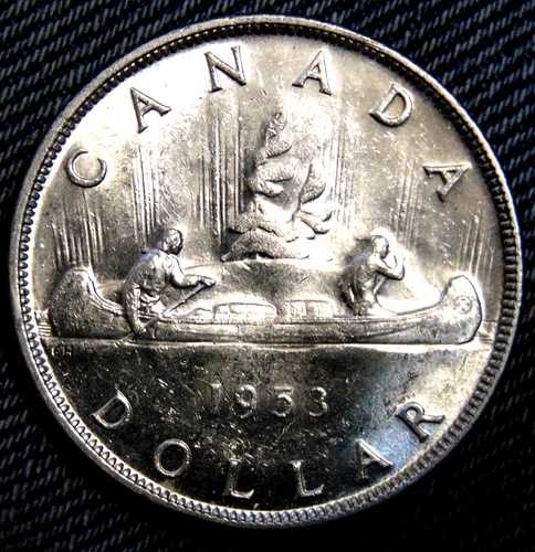 カナダ 1953年 SF .800 銀貨 エリザベス2世 QE II UNC BU