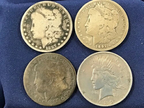 1887-1922年 モーガン＆ピース シルバーダラー 4種類のコインセット B0927｜WORLD RESOURCE【QUEEN店】
