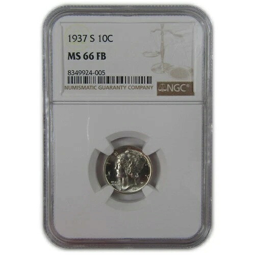 1937年 S マーキュリーダイム MS 66 FB NGC シルバー 未流通 SKU:I23196｜WORLD RESOURCE【QUEEN店】