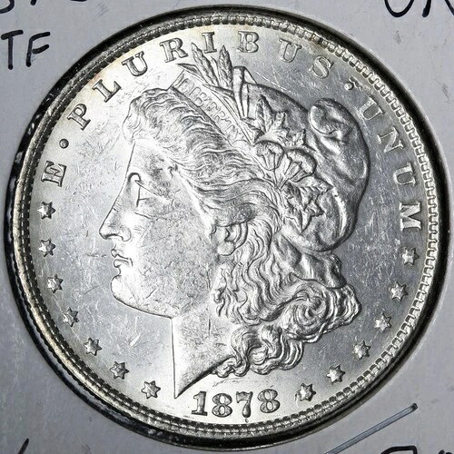 1878 8 TF モルガン銀貨 UNC *未流通* MS E382 YADCMR