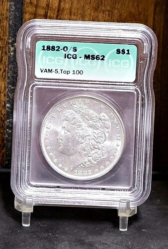 1882年頃のモルガン・ダラー - ICG MS62 (#60429-L)