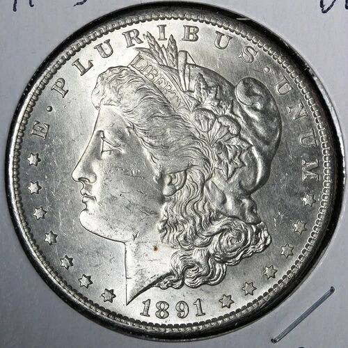 1891-S モーガン シルバー ダラー BU *未流通* MS E380 ARCEM 81,675円