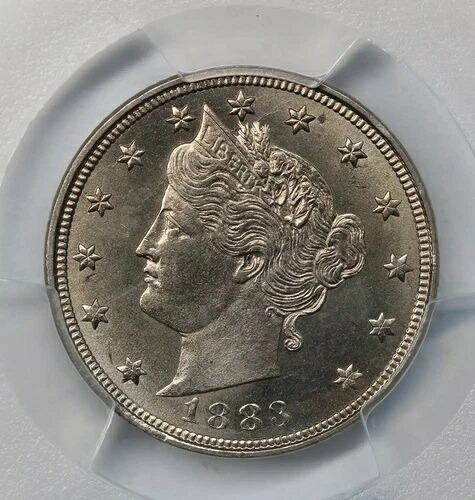 1883年 セントなし リバティニッケル PCGS MS65