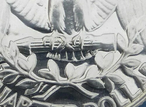 1953年 PCGS PR66 FS-901 再彫刻 尾羽根 ワシントン シルバー クォーター