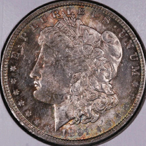1891-O モルガン銀貨、ミントステート未流通コイン、ストア番号 DR0248