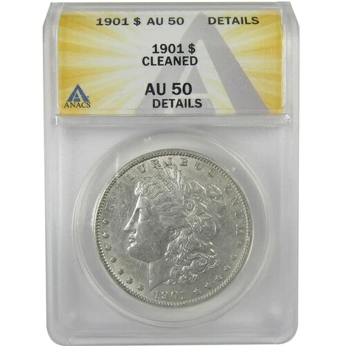 1901年 モルガン・ダラー AU 50 詳細 ANACS シルバー 1ドルコイン SKU:I21278