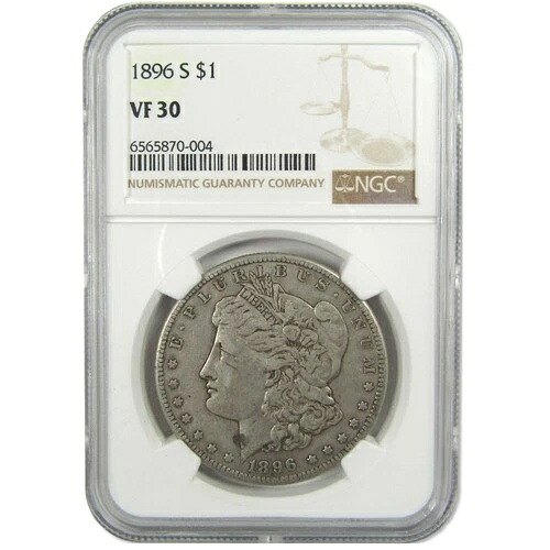 1896年 S モルガン・ダラー VF 30 NGC シルバー 1ドルコイン SKU:I2873