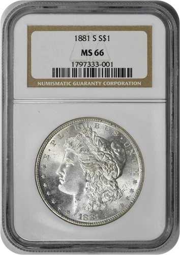 1881-S モルガン銀貨 MS66 NGC｜WORLD RESOURCE【QUEEN店】