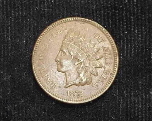 HS&C: 1872年インディアンヘッド ペニー/セント VF - 米国コイン