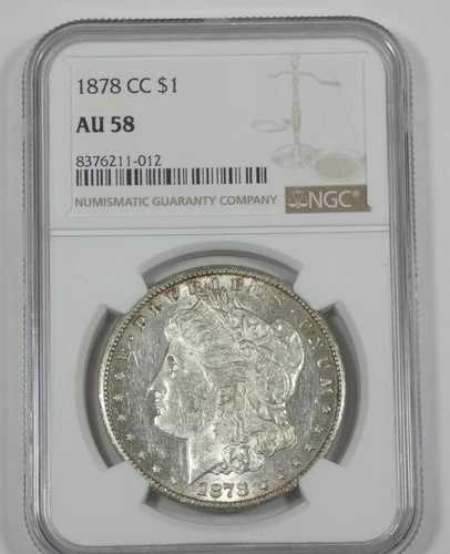 1878-CC モルガン・ダラー NGC 認定 AU 58 カーソンシティ銀貨｜WORLD RESOURCE【QUEEN店】
