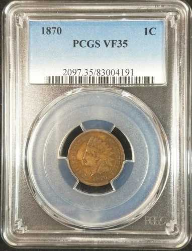 1870年 インディアンヘッド セント PCGS VF35 2097.35/83004191 希少コイン