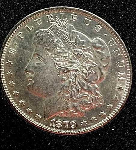 1879-S モルガン・ダラー - 1879 AU の裏面、美しい状態
