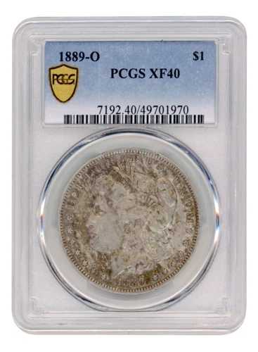 1889-O モルガン銀貨 - PCGS XF40 - 希少ニューオーリンズ造幣局 - 投資