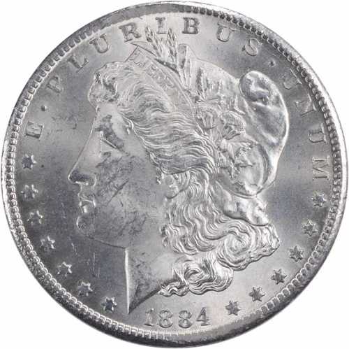 1884-CC モルガン銀貨 チョイス BU 未認定 #661