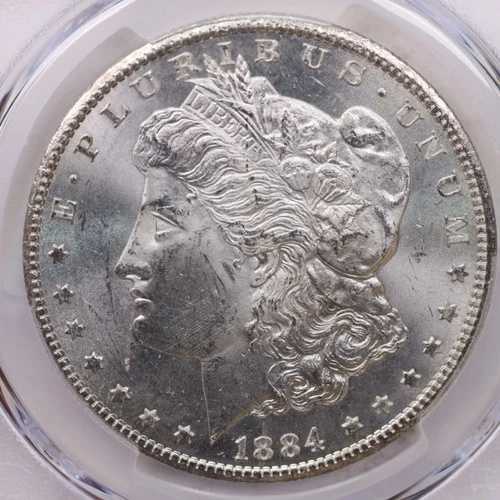 1884年製 モルガン銀貨、PCGS MS-63、GSA、お手頃価格のコイン、店舗番号353452｜WORLD RESOURCE【QUEEN店】
